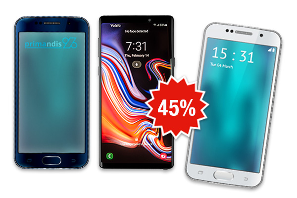 Smartphones von Smasung, Huawei, One